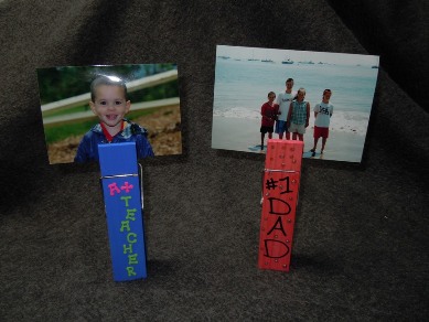 Father's day gifts kids can make - photo holder craft